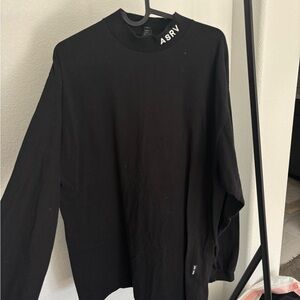 ASRV Black Crew Neck Shirt